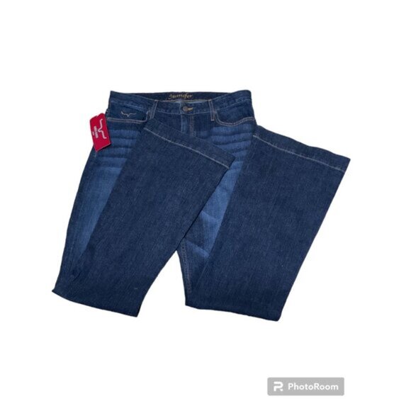 KIMES RANCH Jeans NWT Jennifer High Rise Flare Leg Dark Wash size 12/34 - Picture 6 of 15